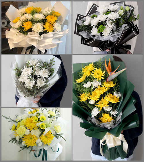 安徽安庆市宿松县高岭乡白事花束代送